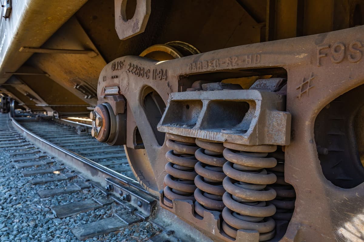 a single rusted bolt holding together a massive steel bridge
