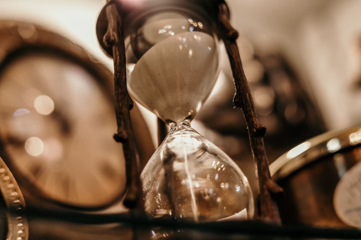 a macro shot of a glowing vacuum tube clock display