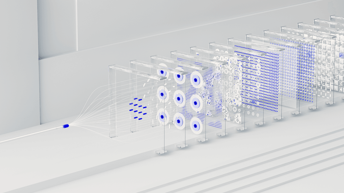 a digital lock with AI neural network lines intertwined, glowing