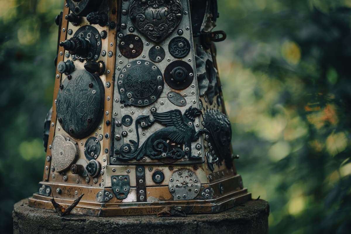 an ornate 1st-century bronze coin-operated water dispenser