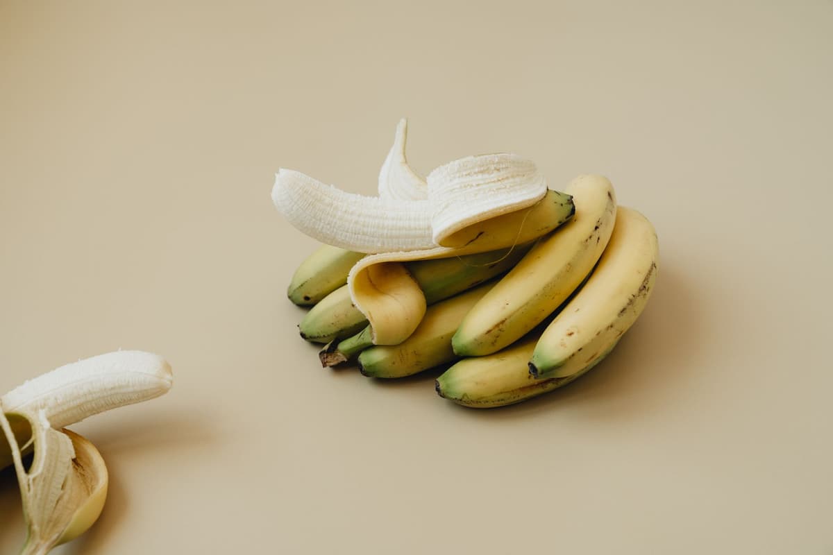 a single banana peel on a sterile hospital floor