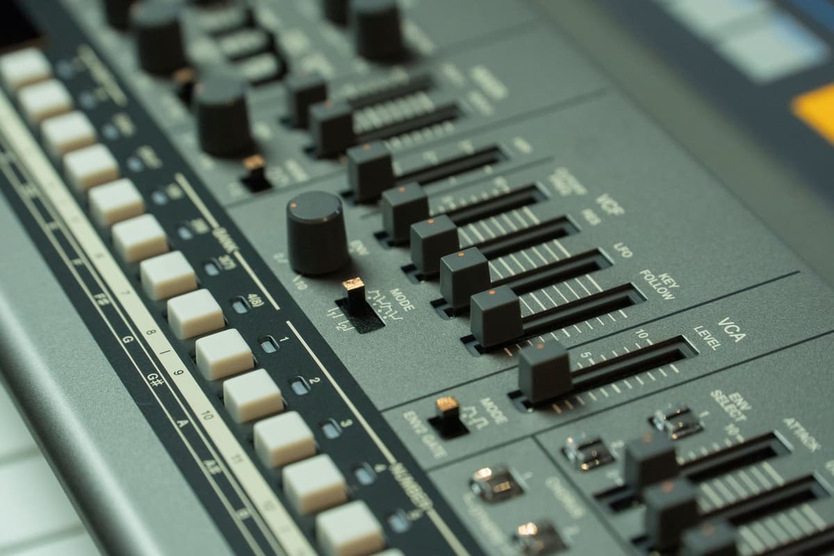 a minimalist aluminum synthesizer chassis with no labels