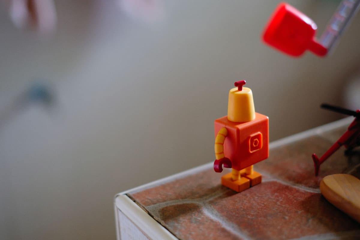a giant spilled bucket of colorful toy bricks