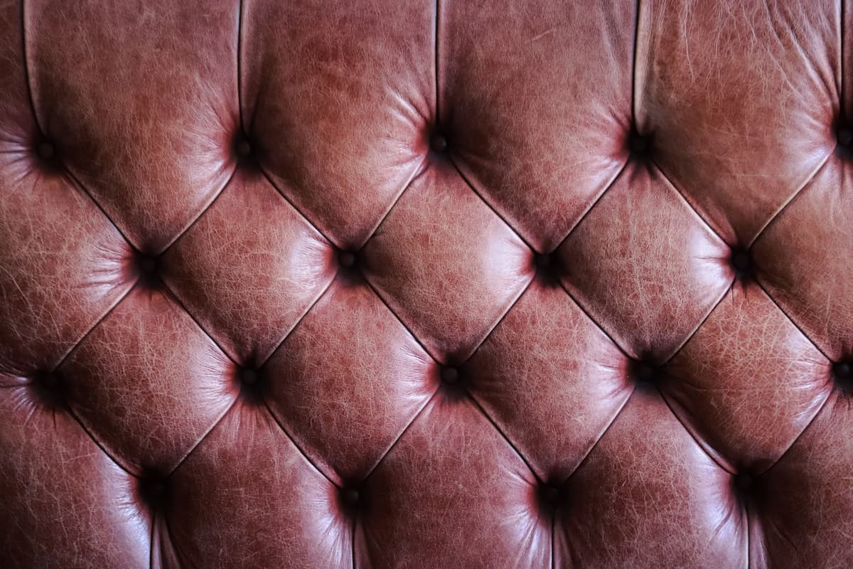 a single lonely toaster sitting on a leather therapy couch