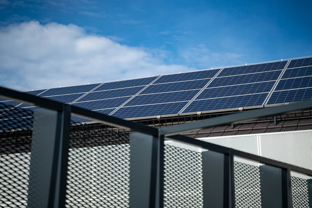 modular solar panels deployed on satellite truss